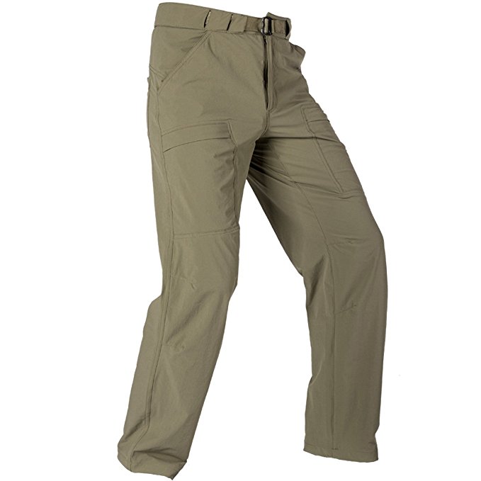 FREE SOLDIER Outdoor Men's Lightweight Waterproof Quick Dry Tactical Pants Nylon Spandex