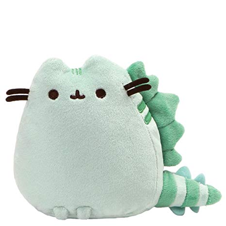 GUND Pusheen Pusheenosaurus Dinosaur Cat Plush Stuffed Animal, Green, 6"