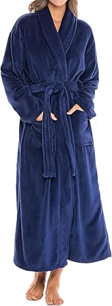 Alexander Del Rossa Womens Robe, Long Plush Robes for Women Bathrobe, Plus Size Robe, Plush Robe