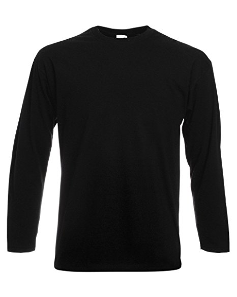 Fruit of the Loom Long-Sleeve T-Shirt in Various Colours and Sizes