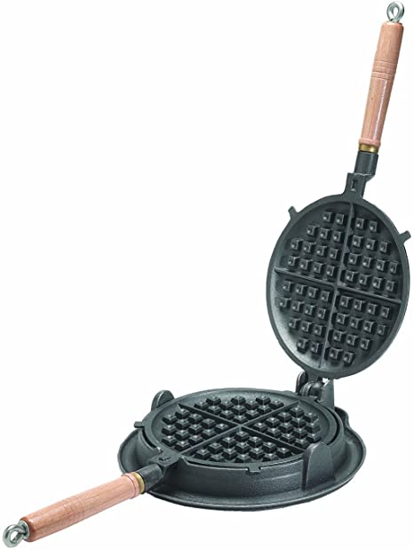 Texsport Outdoor Cast Iron Waffle Iron Maker