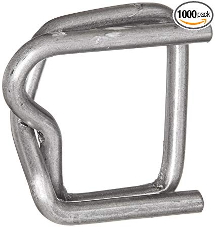 Nifty Products SMB2 Metal Buckle, 1/2" Width, Silver, For Polypropylene Strapping (Case of 1000)