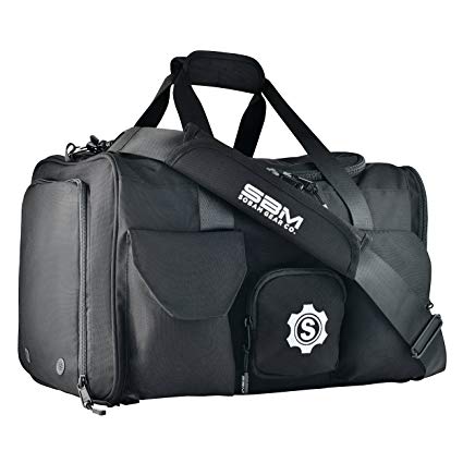 Large Gym Duffel Bag by SOBAM – For Men & Women, 9 Pockets for Workout Equipment, Durable & Strong