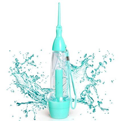 Dental SPA Oral Irrigator, Goodsmiley Water Pick Portable Flosser Air Pressure Cleaner Teeth (Green)