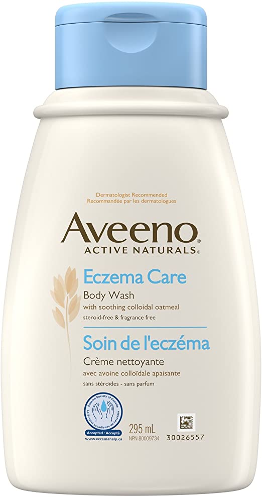 Aveeno Eczema Care Body Wash, Active Naturals Unscented Anti Itch Body Wash, 295mL