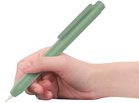 MoKo Holder Case Fit Apple Pencil 1st Gen, Retractable Tip Cap Fit New iPad 8th Generation 2020/iPad 7th Generation 2019/iPad Air 3rd Gen 10.5" 2019/iPad Mini 5th Gen 7.9" 2019 Pencil - Army Green