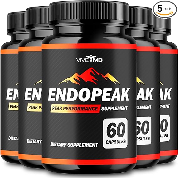 Endopeak Performance Capsules - Official Formula - Endopeak Supplement For Mens Health with Tongkat Ali, Saw Palmetto, Horny Goat Weed, Extra Strength Endo Peak Male Pills, Endopeak Reviews (5 pack)