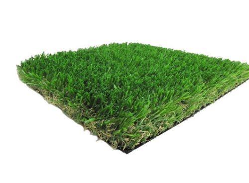 3' X 5' PREMIUM SYNTHETIC TURF - Indoor / Outdoor Green Two-Toned Artificial Grass w/ a Natural Tan Thatch and Drainage Holes