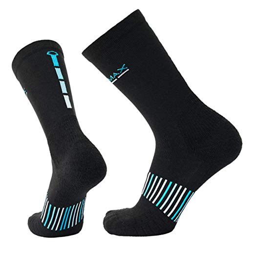 COOLMAX Brand 3 pairs Performance compression 15-20mmHg Crew cushion Socks for Men & Women Socks