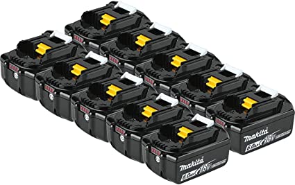 Makita BL1860B-10 18V LXT Lithium-Ion 6.0Ah Battery, 10/pk