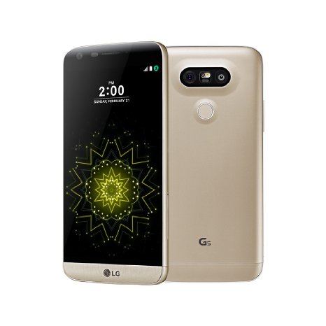 LG G5 H860 32GB ROM 4GB RAM 5.3-Inch 16MP   8MP Dual Camera LTE Factory Unlocked International Stock No Warranty (GOLD)