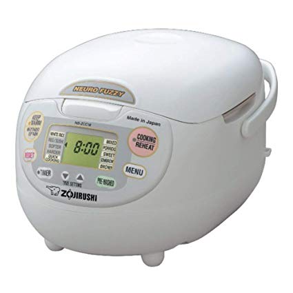 Zojirushi NS-ZCC18 10 cup Neuro Fuzzy Rice Cooker and Warmer In Premium White