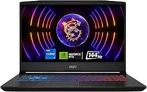 MSI Pulse15 Laptop: Intel Core i7-13620H, GeForce RTX 4060, 15.6" FHD 144Hz, 32GB DDR5, 1TB NVMe SSD, USB 3.2 Gen1 Type C w/DP, Cooler Boost 5, Win 11 Pro: Black B13VFK-1263US