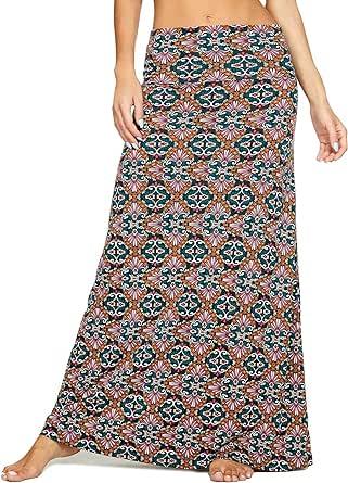 Urban CoCo Women's Casual Ruched Stretchy High Waist A-Line Skirt Pleated Flared Midi Skirt