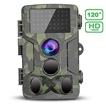 VICTONYUS Trail Game Camera 1080P HD IP65 Waterproof Scouting Camera, 120°Wide Angle PIR Sensor Motion Activated Night Vision Hunting Camera for Wildlife & Home (New Version)