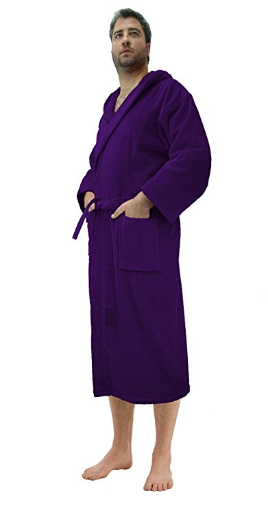 Custom Embroidered Cotton Hooded Adult Robes, Bathrobes