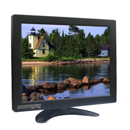 10.1 inch TFT LCD Monitor, Sourcingbay Mini CCTV Monitor with AV/HDMI/BNC/VGA Input, 800x600, Free BNC Cable