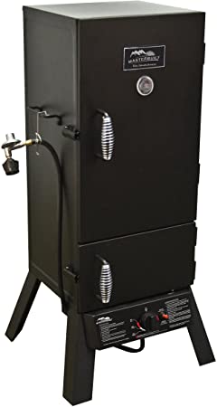 Masterbuilt 20051311 GS30D 2-Door Propane Smoker, 30" (Old Version), Black