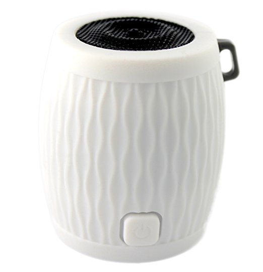 WAAV Rocker Mini Bluetooth Speaker for iOS (White), iPhone, iPod, iPad and Android devices (works with any bluetooth audio source)