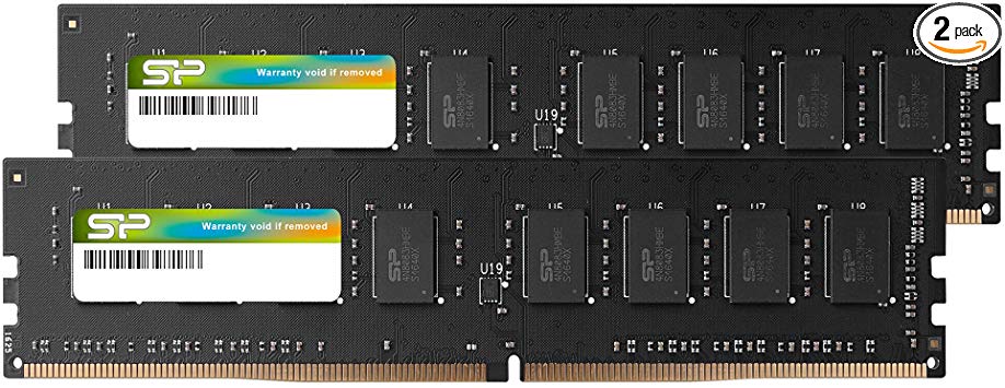 Silicon Power 32GB(2x16GB)-DDR4-2666MHz 288 pin CL19 1.2V Non-ECC Unbuffered-UDIMM Desktop Memory - Compatible with Intel Skylake-X Platforms/Kaby Lake-X CPU Series motherboards