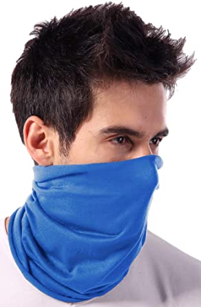 Neck Gaiter Face Mask, Cover & Shield - UV Fishing Bandana Scarf Covering for Dust & Sun Protection for Running & Hiking