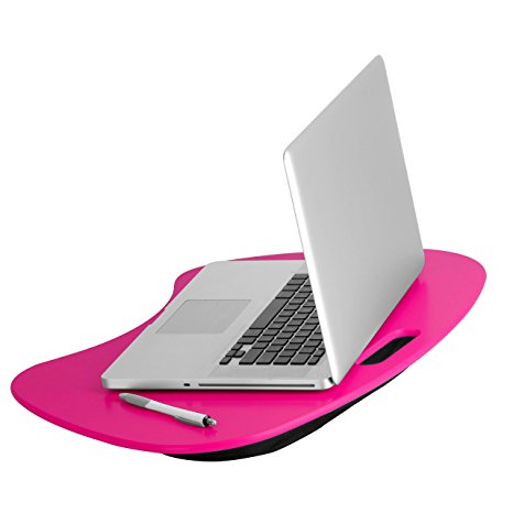 Honey-Can-Do TBL-06322 Portable Laptop Lap Desk with Handle, Hot Pink, 23 L x 16 W x 2.5 H