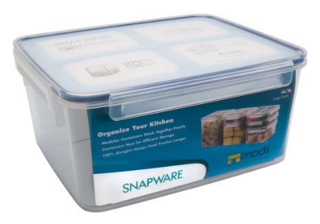 Snapware 185-Cup Airtight Rectangle Food Storage Container Plastic