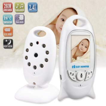 Mousand New Version Video Baby Monitor Security Digital Baby Videos Camera with Night Vision/ Temperature Monitoring/ 2 Way Talking System/ HIGH CAPACITY BATTERY