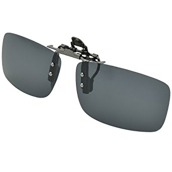 SCLM Clip-on Flip up Metal Clip Sunglasses Lenses Glasses Driving Fishing