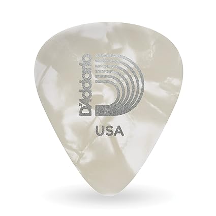 Planet Waves 1CWP2-10 White Pearl Celluloid Guitar Picks, 10 pack, Light