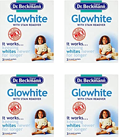 Dr Beckmann Glowhite Fabric Whitener with Stain Remover (12 x 40g Sachets)