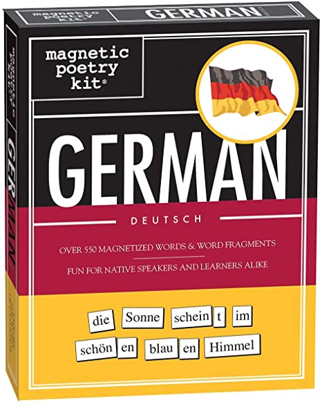 Magnetic Poetry - German Kit - Words for Refrigerator - Write Poems and Letters on the Fridge - Made in the USA