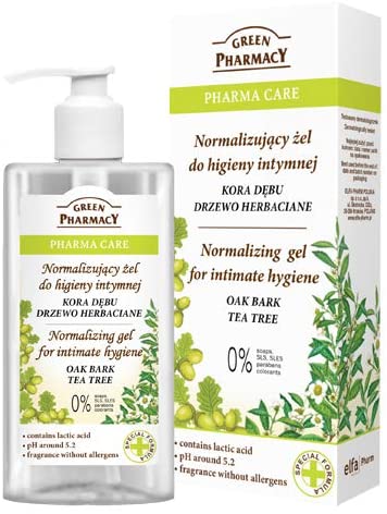 Green Pharmacy - Pharma Care - Normalising gel for intimate hygiene OAK BARK TEA TREE 300ml