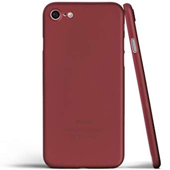 totallee iPhone 8 Case, Thinnest Cover Premium Ultra Thin Light Slim Minimal Anti-Scratch Protective - for Apple iPhone 8 The Scarf (Burgundy Red)