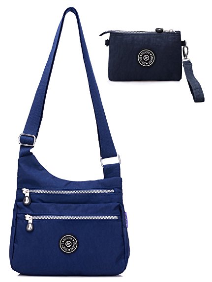 STUOYE Nylon Crossbody Bag for Women with Purse Bag Travel Shoulder handbags