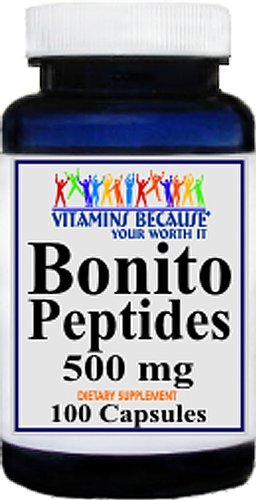 Bonito Peptides 500mg Capsules (Standardized 70% Peptides) - Healthy Blood Tonic