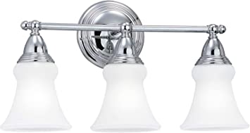 Sea Gull Lighting 40125EN3-05 Sagemore Wall/Bath Vanity Style Fixture, Three - Light, Chrome