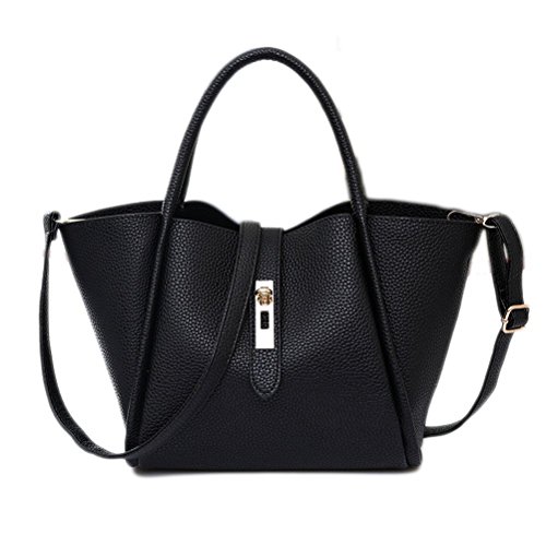 Color Scissor Women's Fashion PU Leather Shoulder Bags Tote Bags Top-Handle Handbag