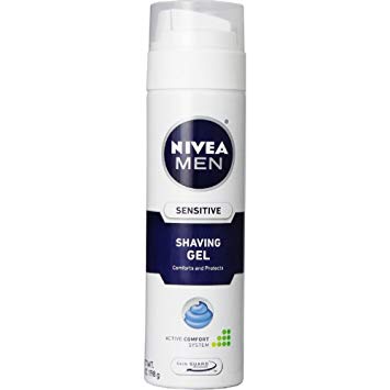 NIVEA FOR MEN Sensitive, Shaving Gel 7 oz (4 Pack)