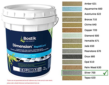 Bostik Dimension StarGlass Grout 700 Silver 9 lbs