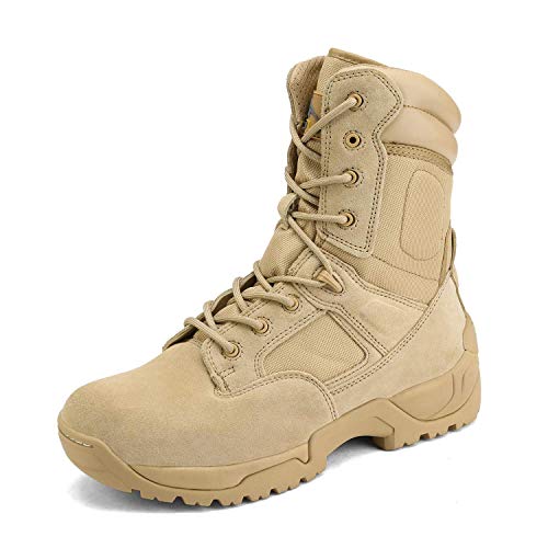 NORTIV 8 Men's Military Tactical Work Boots Hiking Motorcycle Combat Bootie