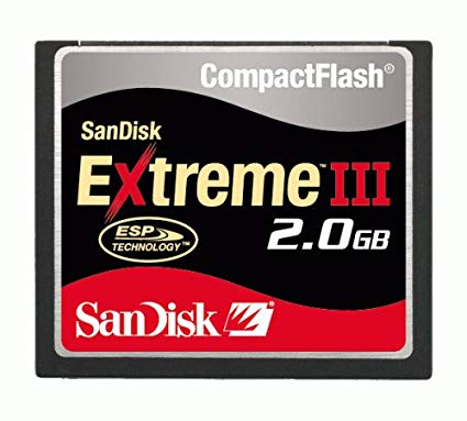 SanDisk SDCFX3-2048-901 2 GB Extreme III CompactFlash Card (Retail Package)