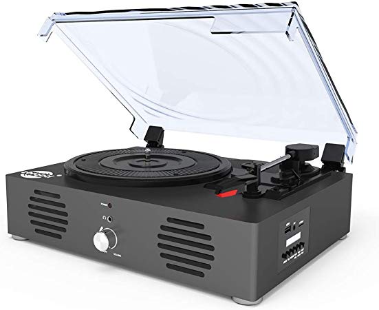 Record Player -13 in 1 Turntable with Speakers, Bluetooth, USB TF Card Line in,FM Radio and Headphone Jack