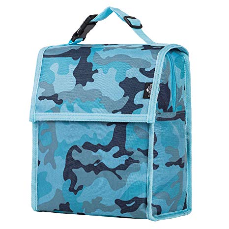 E-MANIS Insulated Lunch Bag Adult lunch box Collapsible Multi-Layers Thermal Insulated Oxford Lunch Tote cooler bag for men, women,kids (blue)