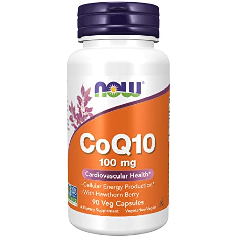 Now Foods, CoQ10, With Hawthorn Berry, 100 mg, 90 Veg Capsules NOW-03212