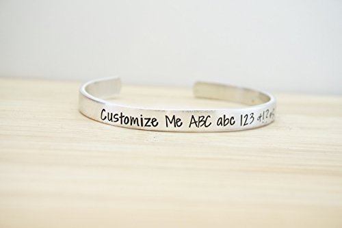 Custom Hand Stamped Cuff Bracelet