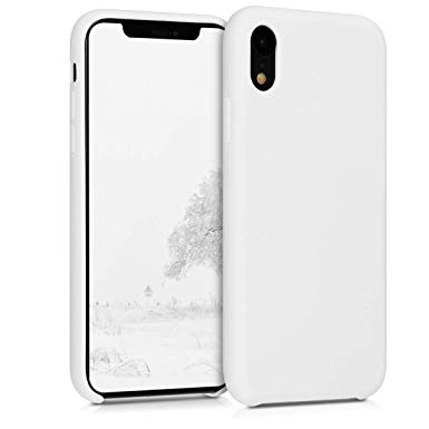 kwmobile TPU Silicone Case for Apple iPhone XR - Soft Flexible Rubber Protective Cover - White