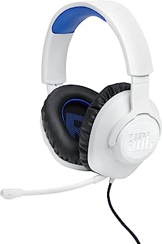 JBL Quantum 100P Console - Gaming Headset for Playstation (White)