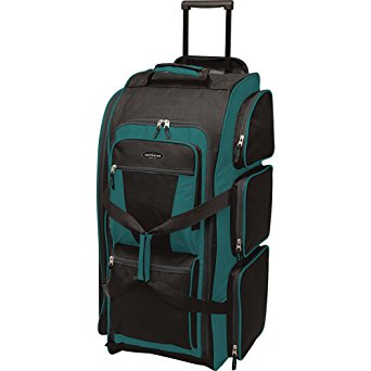 Travelers Club 30" "Xpedition" SEVEN Pocket 2-Tone Standing and Rolling Duffel