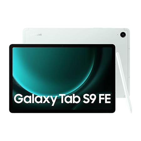 Samsung Galaxy Tab S9 FE 27.69 cm (10.9 inch) Display, RAM 6 GB, ROM 128 GB Expandable, S Pen in-Box, WiFi 5G, IP68 Tablet, Mint